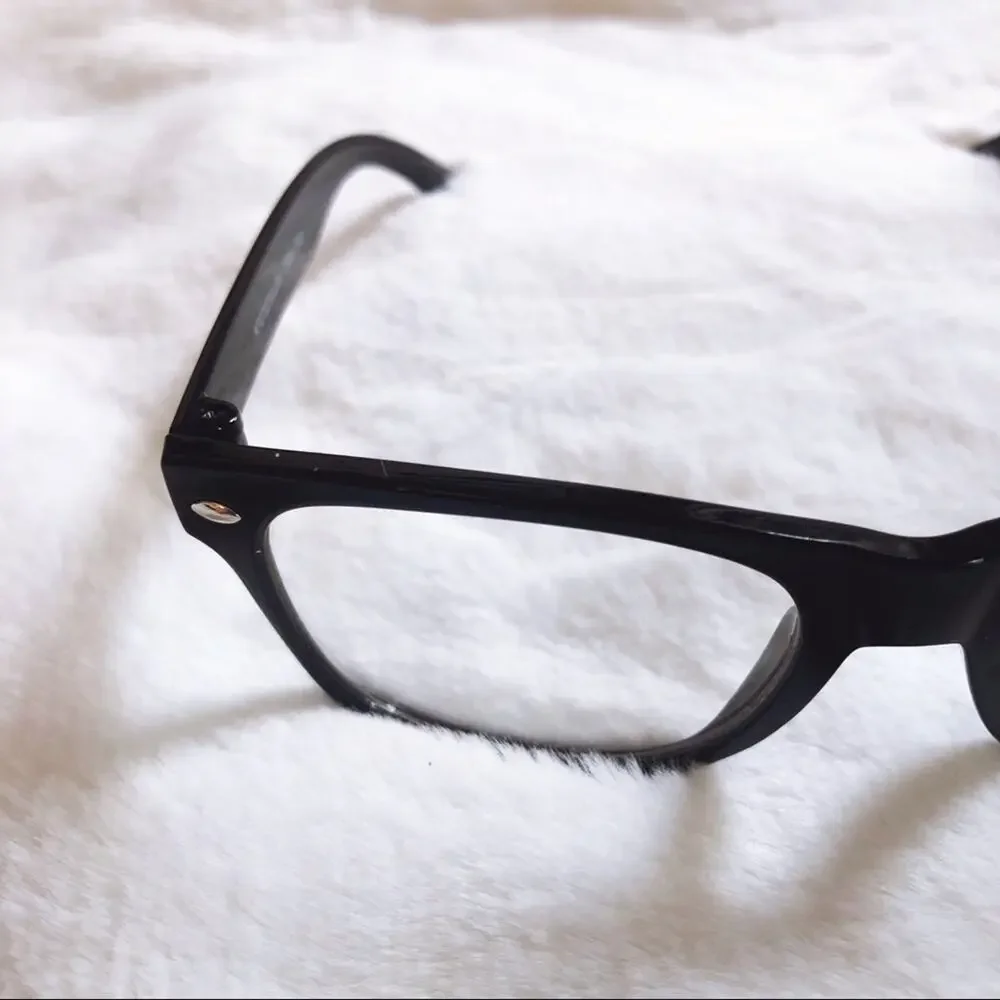 Mika Black Unisex Kids Clear Lens Sunglasses